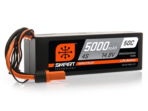 5000mAh 4S 148V 50C Smart LiPo Hardcase IC5