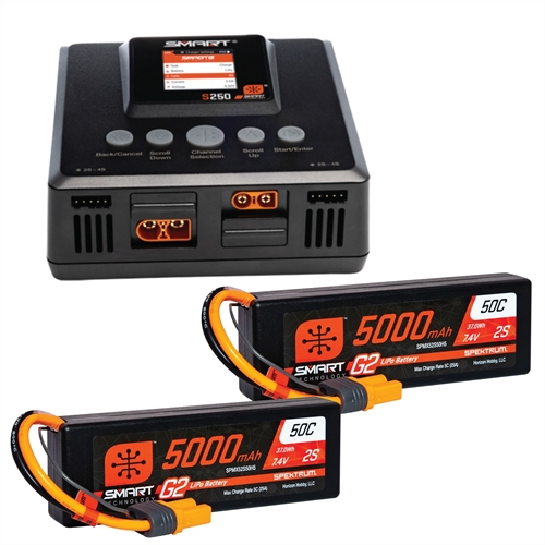 Smart Powerstage 4S Surface Bundle: (2) G2 5000mAh 2S LiPo I