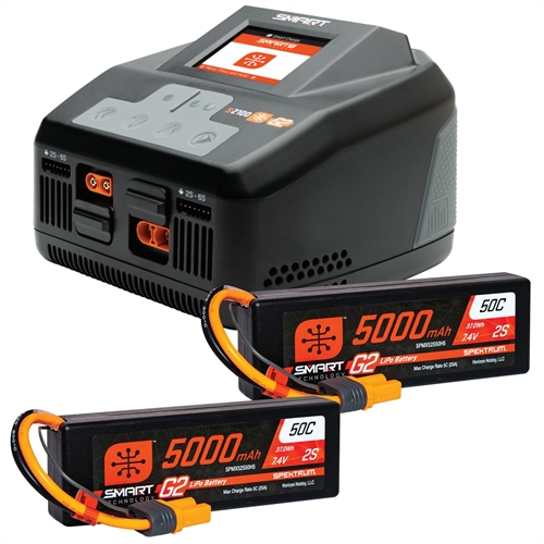 Smart Powerstage 4S Surface Bundle: (2) G2 5000mAh 2S LiPo I