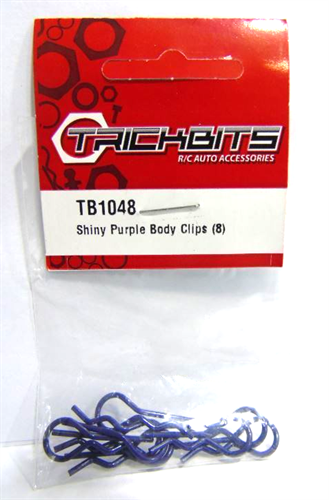 Small Shiny Purple Body Clips