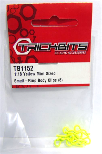 Mini yellow body clips