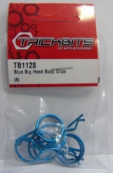 Light Metallic Blue Big Head Body Clips