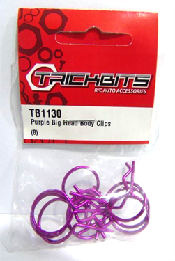 Large metallic purple body clips