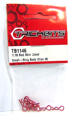 Mini red body clips