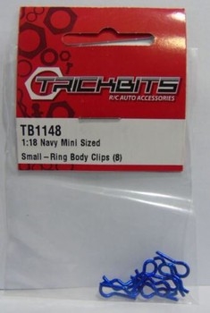 Mini dark blue body clips