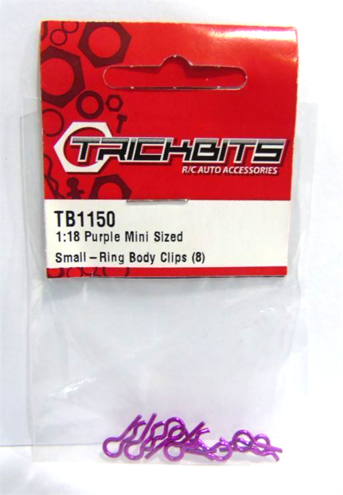 Mini purple body clips