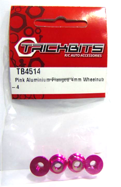 Pink Aluminium Flangednuts