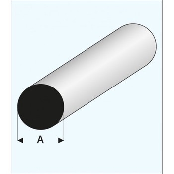 Super Styrene Round Rod 1.5mm x 330mm (Pack of 5)