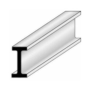 Super Styrene I-Beam 18mm x 9mm x 330mm (Pack of 5)