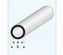 Super Styrene Round Tube 8mm x 6mm x 300mm (Pack of 5)