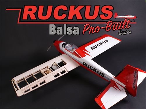Max-Thrust Pro-Built Balsa Ruckus (Uncovered) - I/C or Electric