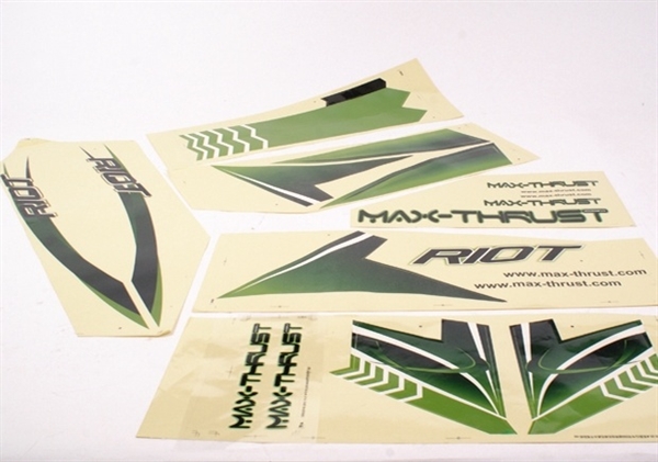 MAX THRUST RIOT DECAL SHEET GREEN