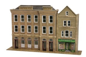 OO/HO SCALE LOW RELIEF BANK & SHOP - PO271