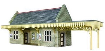 OO/HO SCALE STONE BUILT WAYSIDE STATION SHELTER - PO239