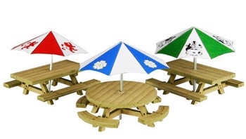 OO/HO SCALE PICNIC TABLES - PO510