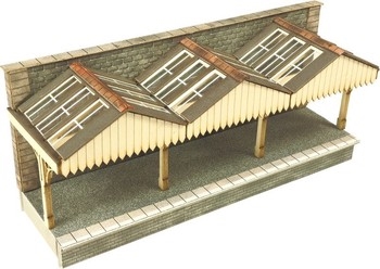 N SCALE WALL BACKED PLATFORM CANOPY - PN941
