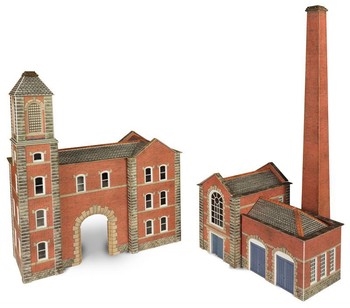 N SCALE BOILERHOUSE & FACTORY ENTRANCE - PN184