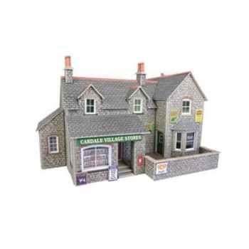 OO/HO SCALE VILLAGE SHOP & CAFE - PO254