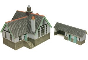 OO/HO SCALE VILLAGE SCHOOL - PO253
