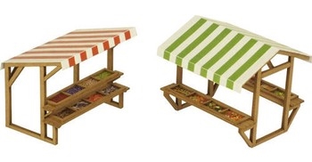 OO/HO SCALE MARKET STALLS - PO530