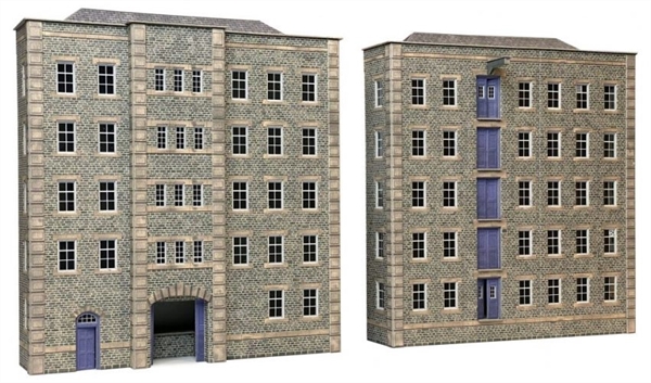 OO/HO Scale Grimy Old Mill - PO290
