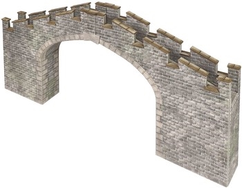 OO/HO Scale Castle Wall Bridge - PO296