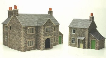 OO/HO SCALE MANOR FARM HOUSE - PO250