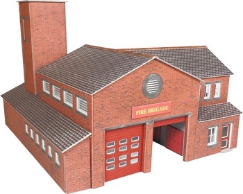 OO/HO SCALE FIRE STATION - PO289