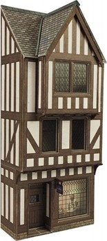 OO/HO SCALE LOW RELIEF TIMBER FRAMED SHOP - PO421