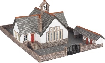 N SCALE VILLAGE SCHOOL - PN153