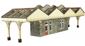 OOHO SCALE ISLAND PLATFORM BUILDING - PO322