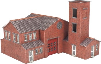 N SCALE FIRE STATION - PN189