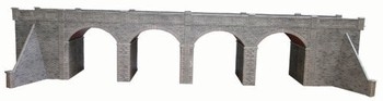 OOHO SCALE DOUBLE TRACK STONE VIADUCT - PO241