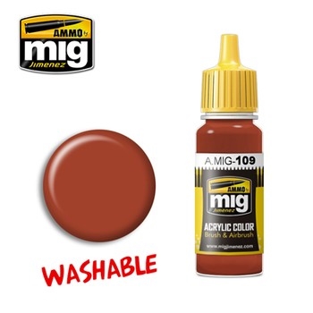 MIG109 WASHABLE RUST Acrylic Paint - 17ml