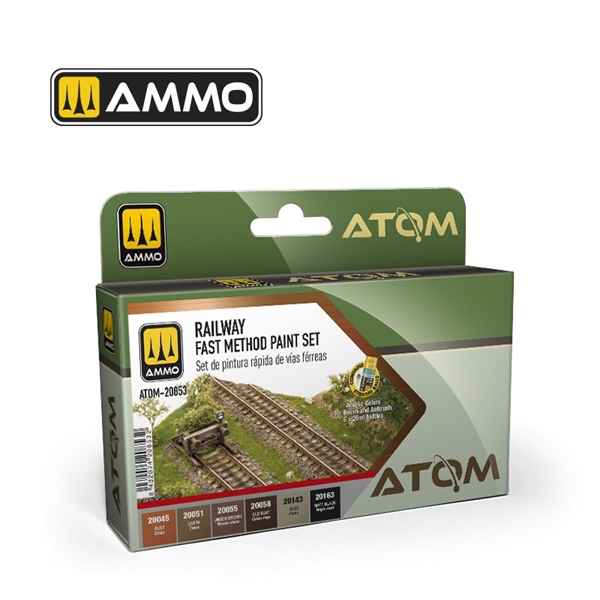 Railway Fast Method Colours Atom Acrylic Paint Set