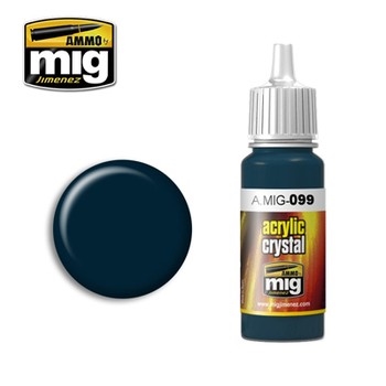 MIG099 CRYSTAL BLACK BLUE Acrylic Paint - 17ml