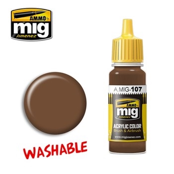 MIG107 WASHABLE EARTH Acrylic Paint - 17ml