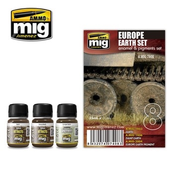 European Earth Weathering Pigments Set