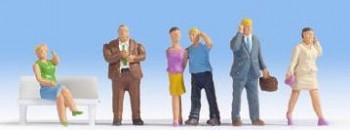 Mobile Phone Users (6) Figure Set