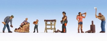 Chopping Wood Figures