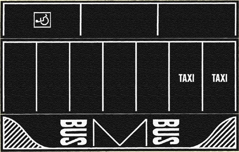 Asphalt Car Park 22x14cm