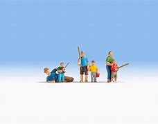 Fathers (3) and Sons (3) Fishing Figure Set