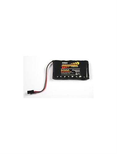 Nimh Battery Pack 4/5 AF 2000mah 6v RX Flat Premium Sport