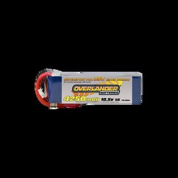 4250mAh 5S 18.5v 35C LiPo Battery - Overlander Supersport Pro
