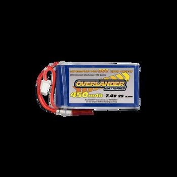 450mAh 2S 7.4v 30C LiPo Battery - Overlander Supersport