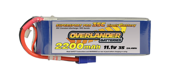 Overlander Supersport 2200mah 11.1v 35c LiPo battery (EC3 Connector) - 2647