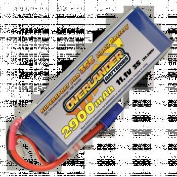 2900MAH 11.1V 3S 35C SUPERSPORT PRO LIPO BATTERY (EC3 CONNECTOR)