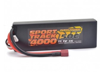 4000mAh 3S 11.1v 50C LiPo Battery in Hard Case - Overlander Sport Track