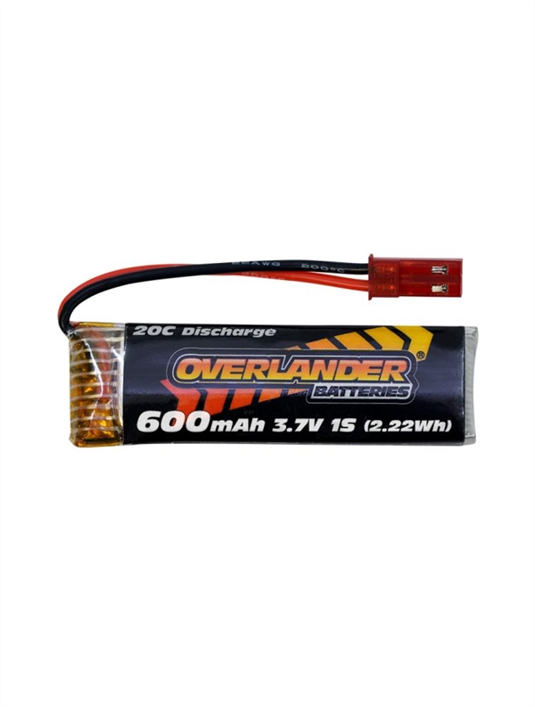 600mAh 3.7V 1S 20C LiPo Battery for RC Helicopters and Micro Cars