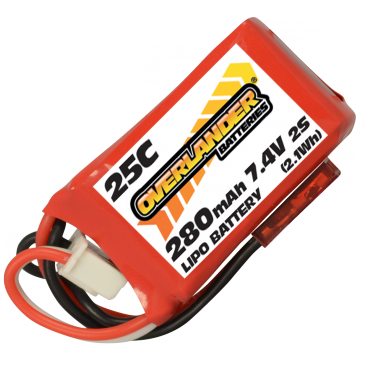 280mAh 2S 7.4v 25C LiPo Battery for Blade UMX Beast